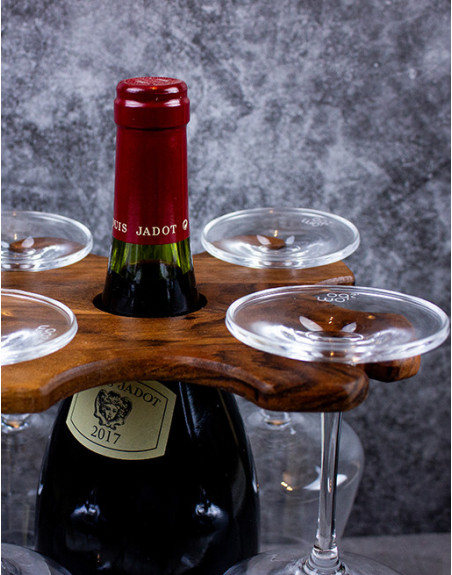 Wine holder for 4 glasses