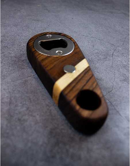 Walnut Βottle Οpener With Magnet