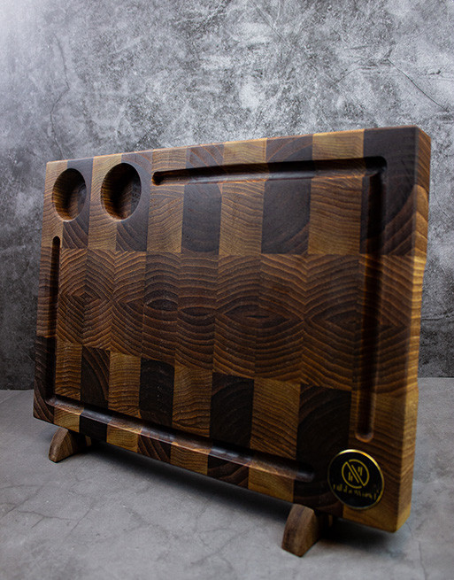 Premium End Grain Walnut Cutting & Serving Board